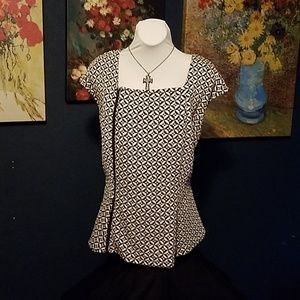 Peplum Blouse with Zipper 2X